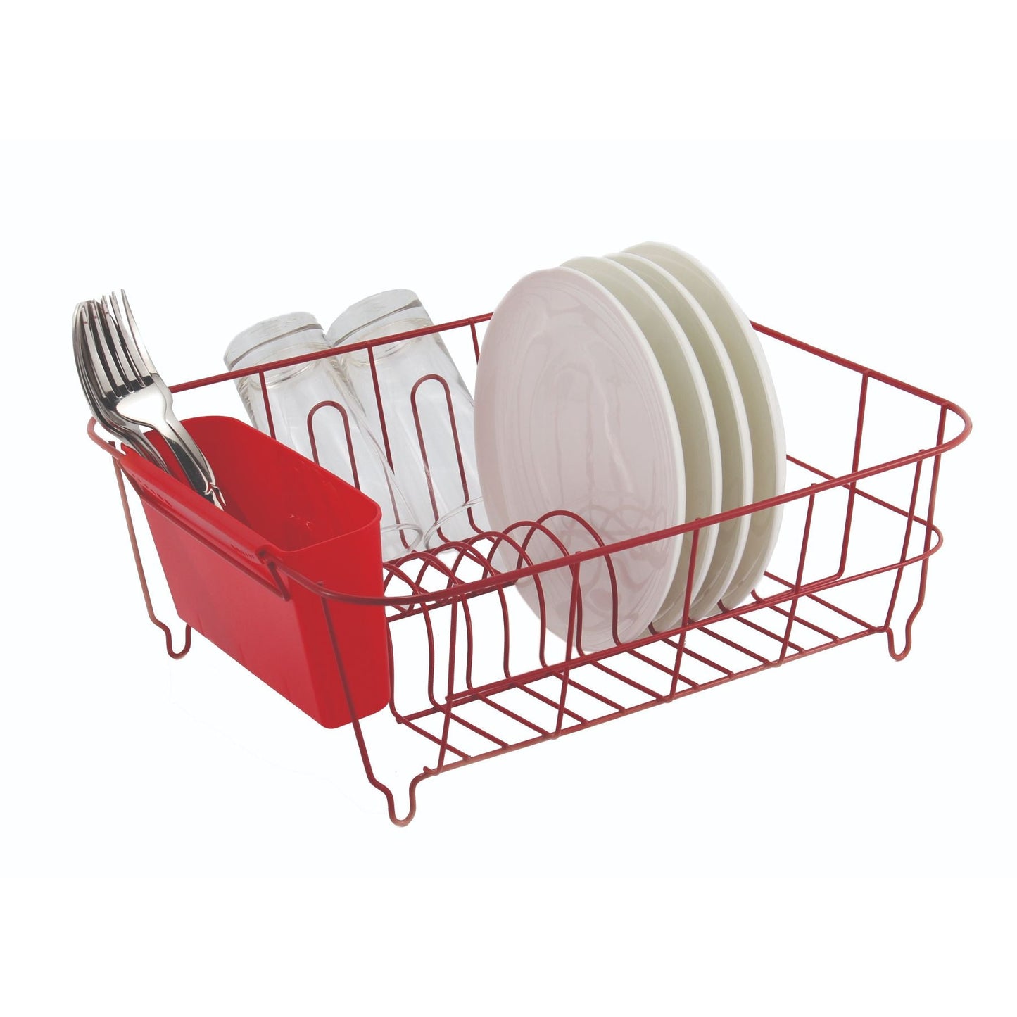 CATANIA 301 DISH DRAINER - RUBBERIZED - RED or BLACK