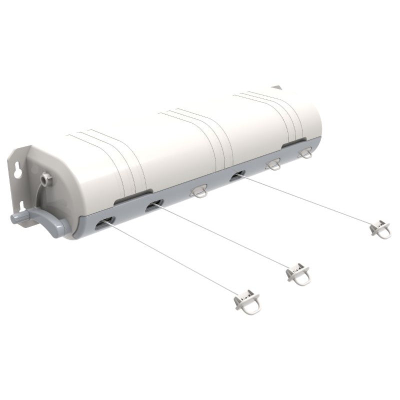 6-LINE RETRACTABLE WALL MOUNTED CLOTHESLINE