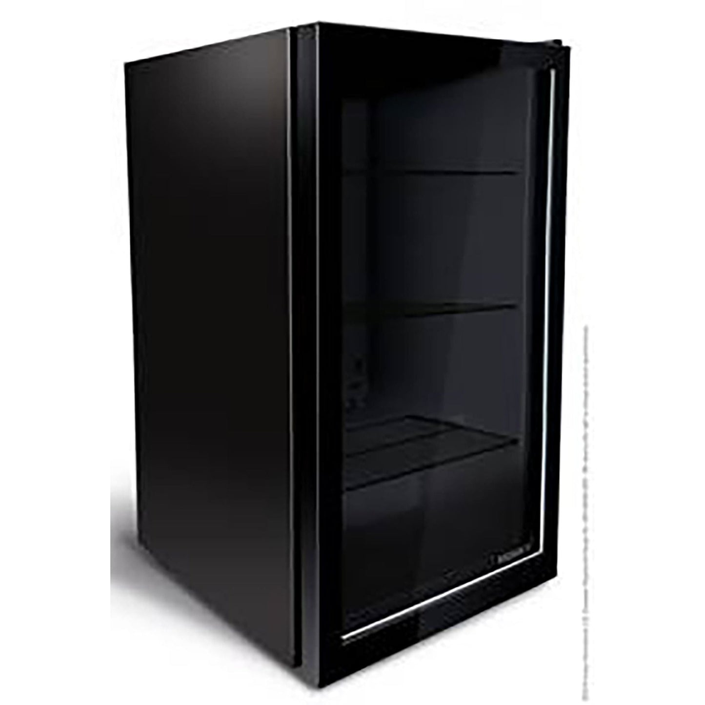 130L UNDER-COUNTER BEVERAGE COOLER - GLASS DOOR - BLACK