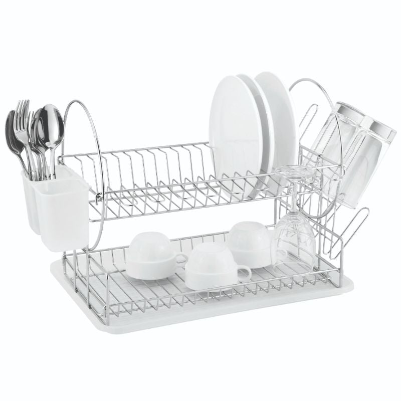 CATANIA 202 CHROME PLATED DISH DRAINER 2 TIER