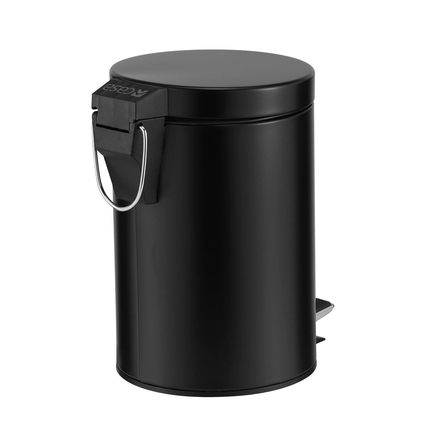 ROMA 3L STEEL PEDAL BIN  - BLACK MATTE