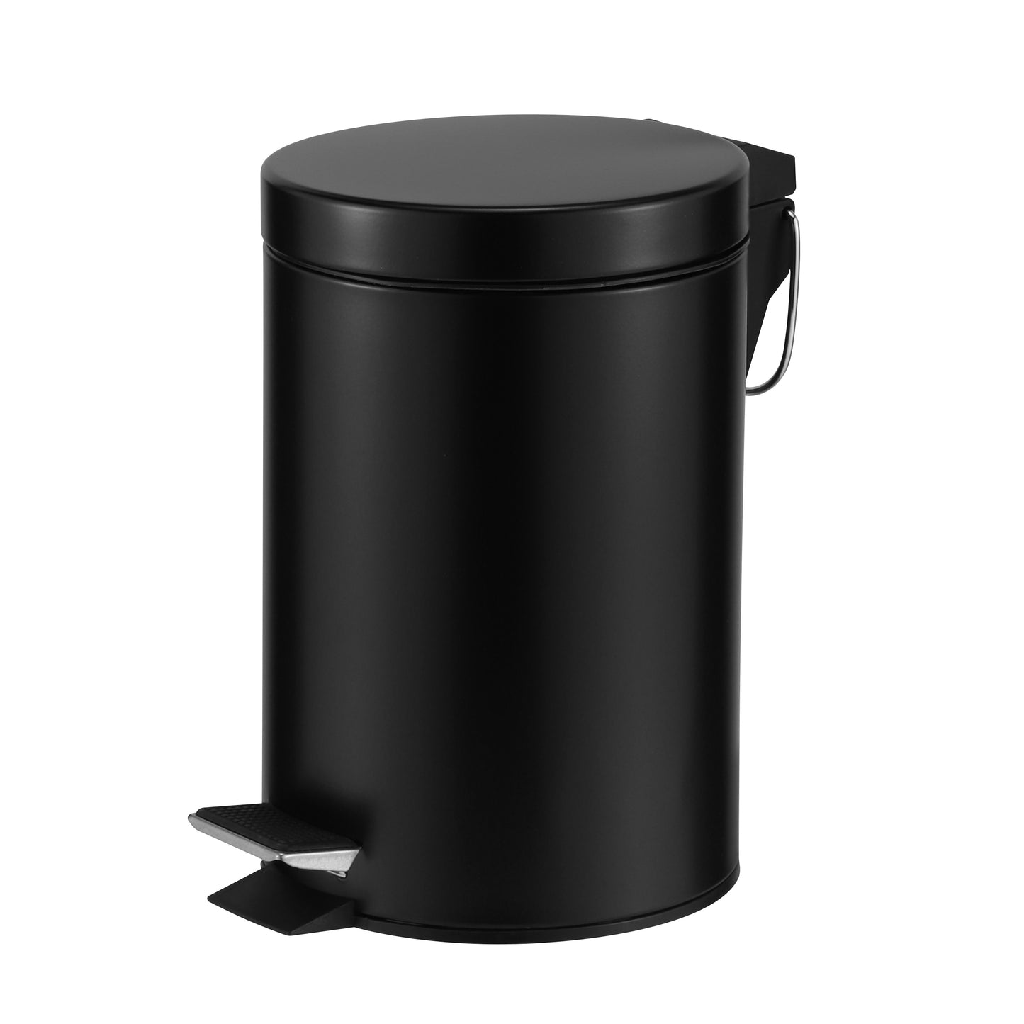 ROMA 3L STEEL PEDAL BIN  - BLACK MATTE