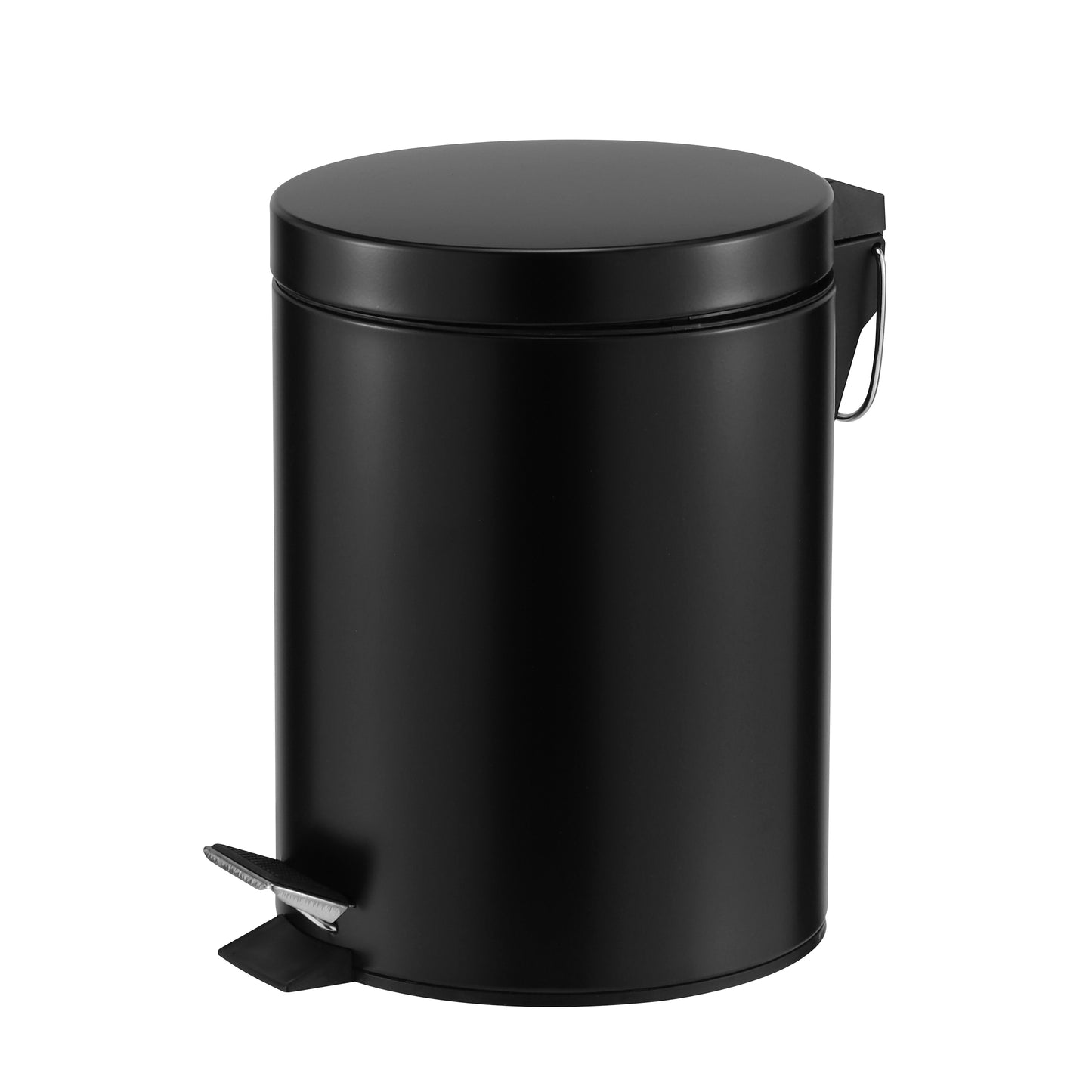 ROMA 5L STEEL PEDAL BIN  - BLACK MATTE