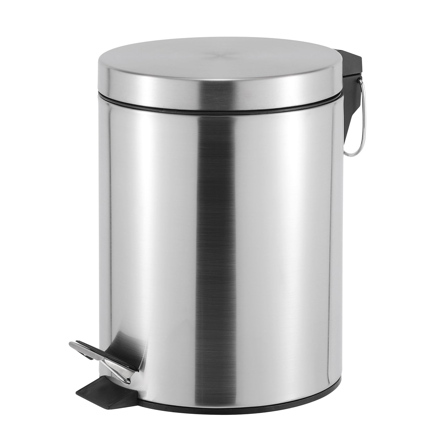 ROMA 5L S/S PEDAL BIN - SILVER