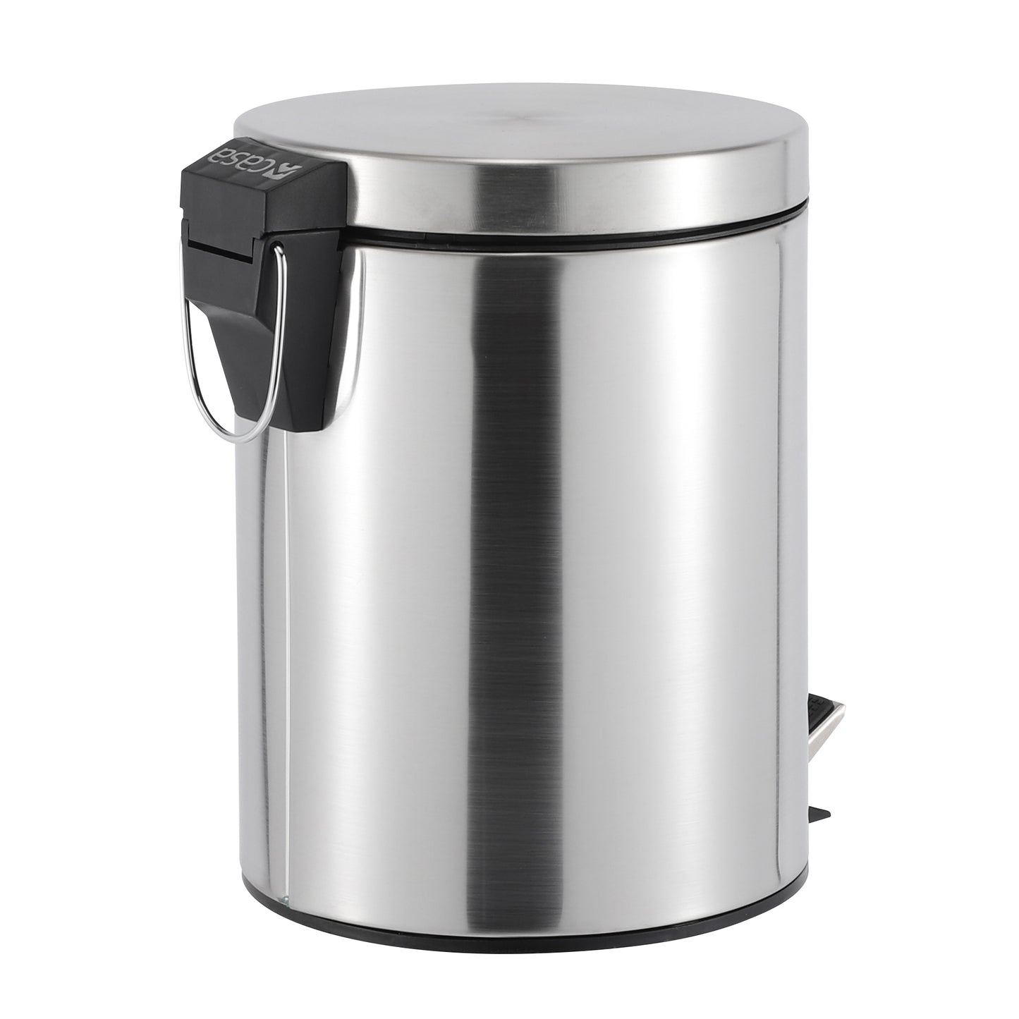 ROMA 5L S/S PEDAL BIN - SILVER