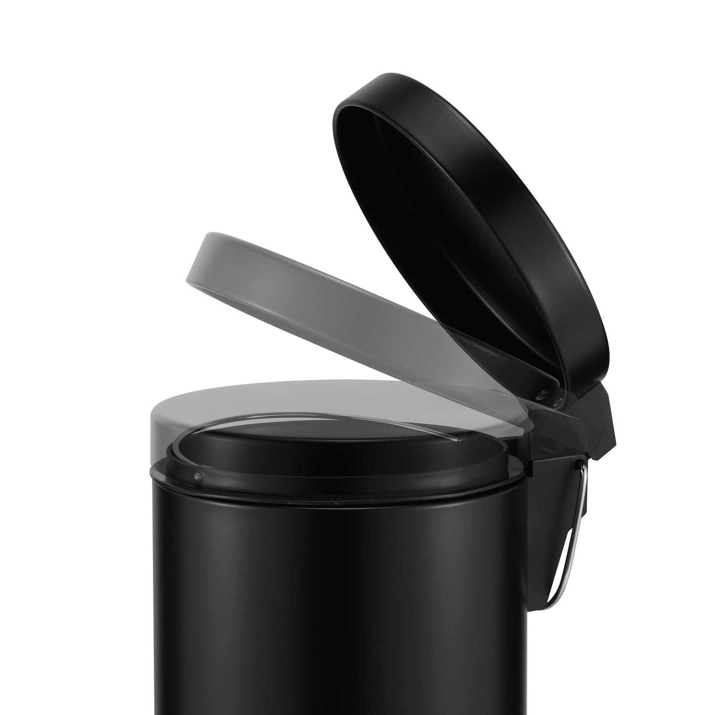 ROMA 3L STEEL PEDAL BIN  - BLACK MATTE