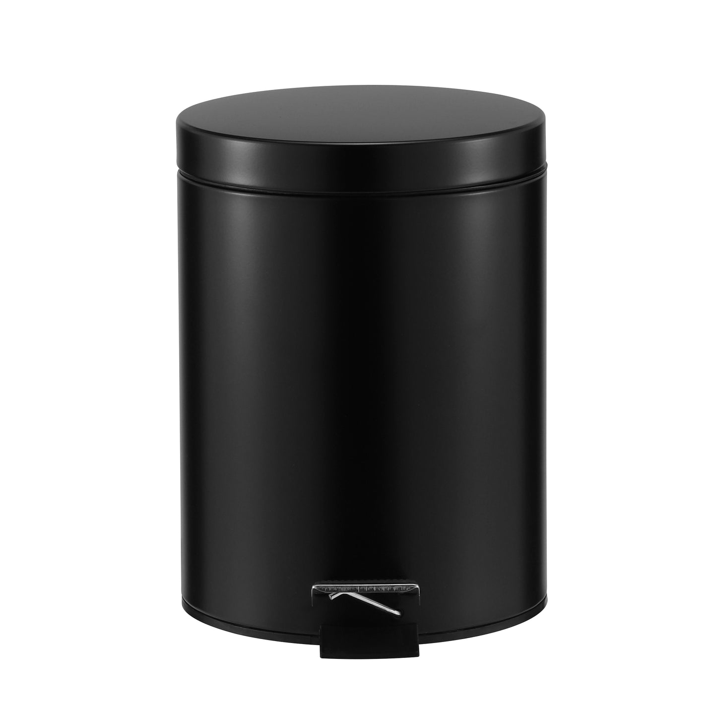 ROMA 5L STEEL PEDAL BIN  - BLACK MATTE