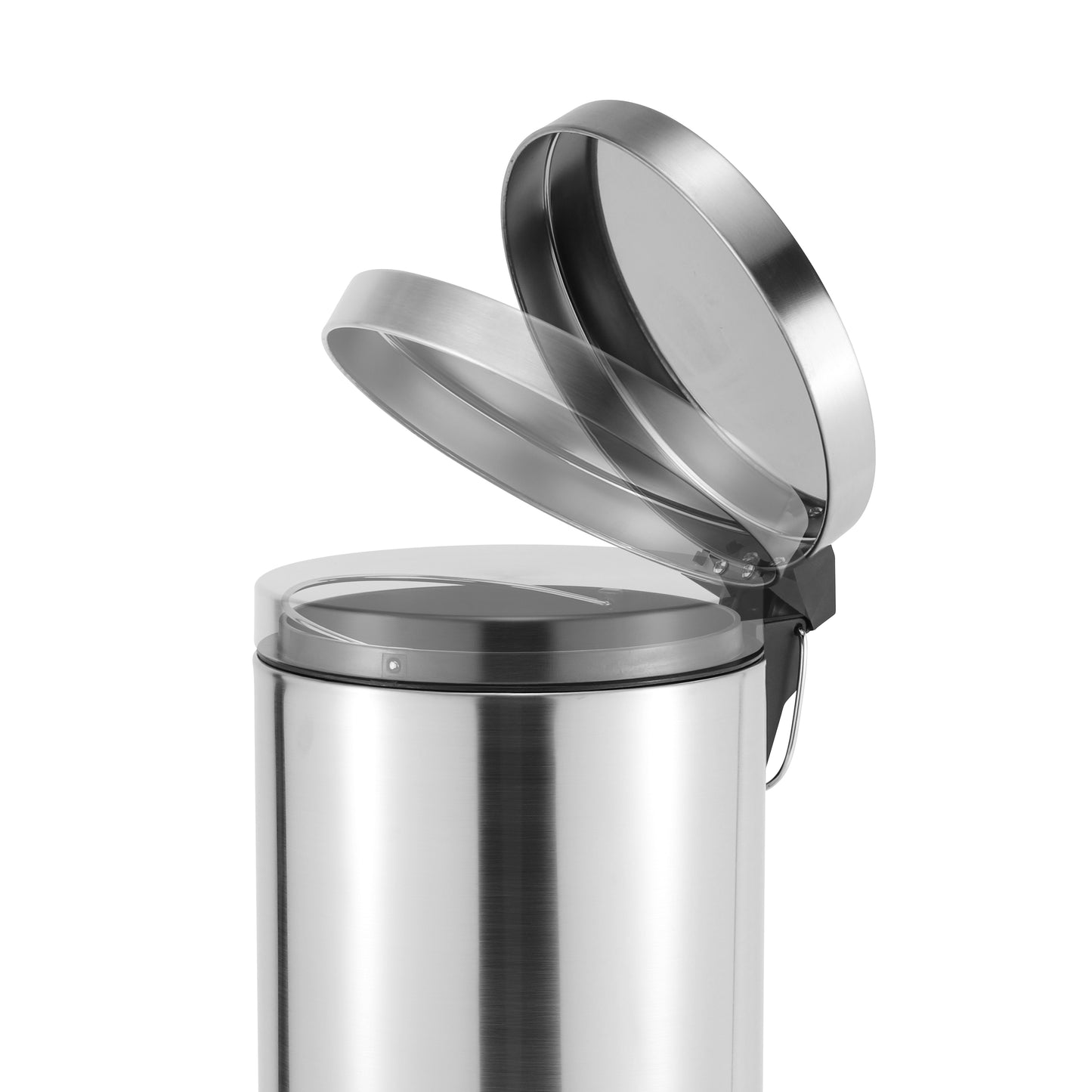 ROMA 5L S/S PEDAL BIN - SILVER