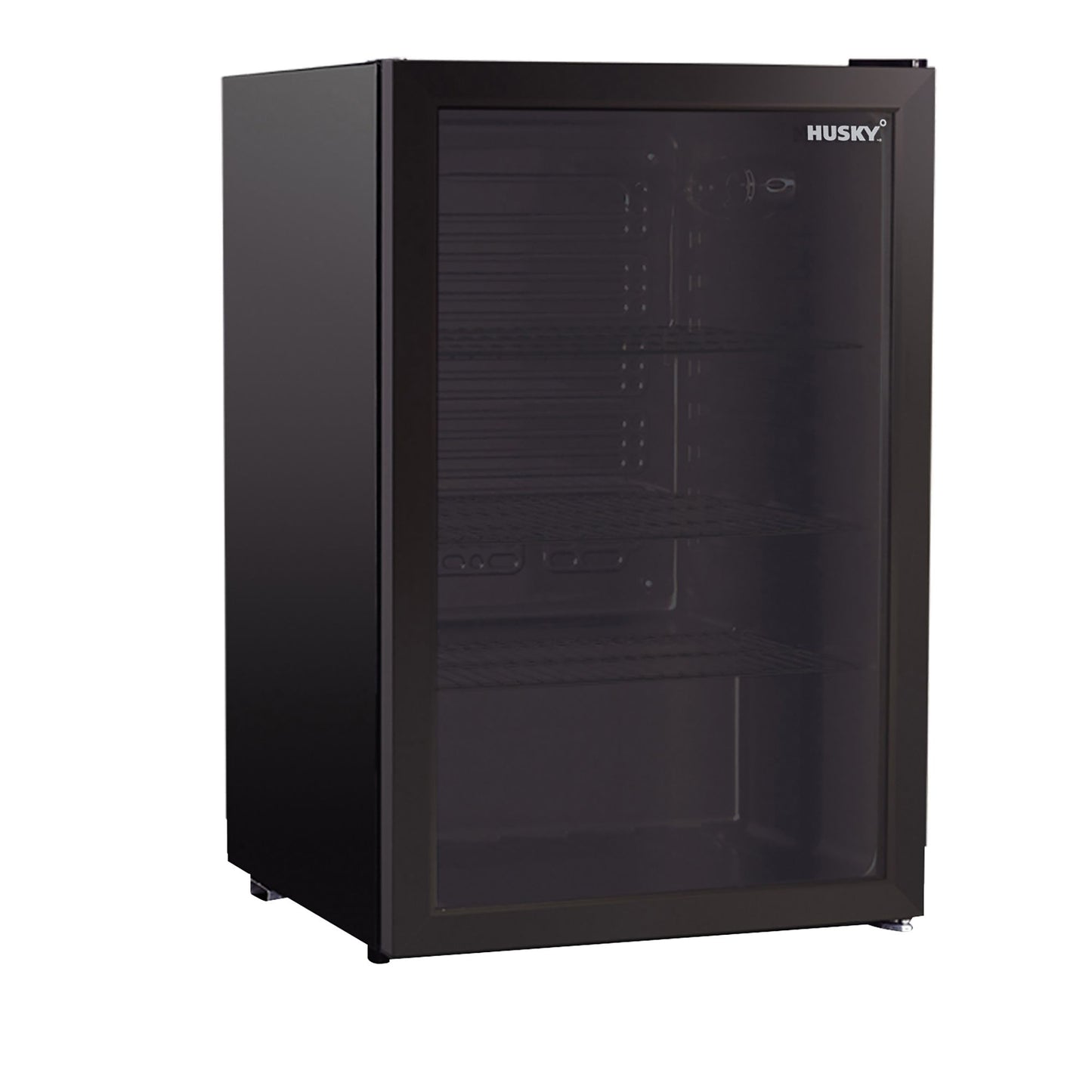 130L UNDER-COUNTER BEVERAGE COOLER - GLASS DOOR - BLACK