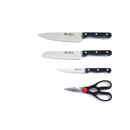 4PC KNIFE & FOOD SHEAR SET- TREVISO