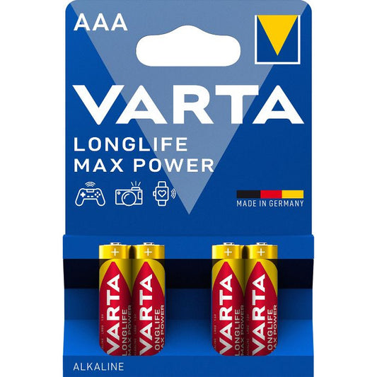 LONGLIFE MAX POWER BATTERIES AAA 4 PACK