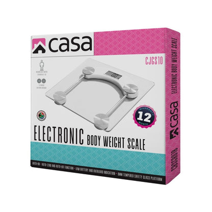 ELECTRONIC BATHROOM BODY WEIGHT GLASS SCALE – SQUARE - ROUNDED CORNERS
